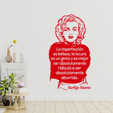 Wandtattoos: La imperfección es belleza... Marilyn Monroe 4