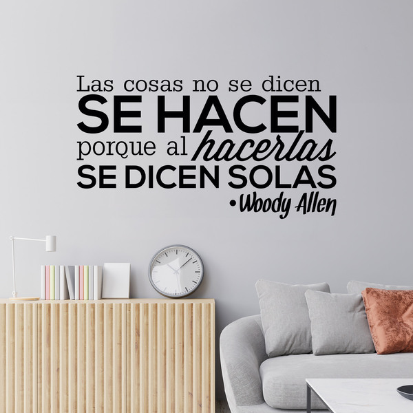 Wandtattoos: Las cosas no se dicen... Woody Allen