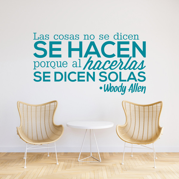 Wandtattoos: Las cosas no se dicen... Woody Allen