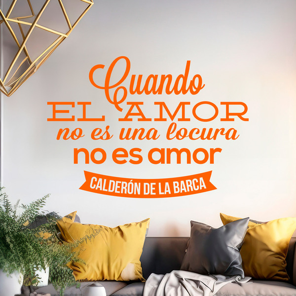 Wandtattoos: Cuando el amor... Calderón de la Barca