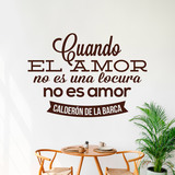 Wandtattoos: Cuando el amor... Calderón de la Barca 4