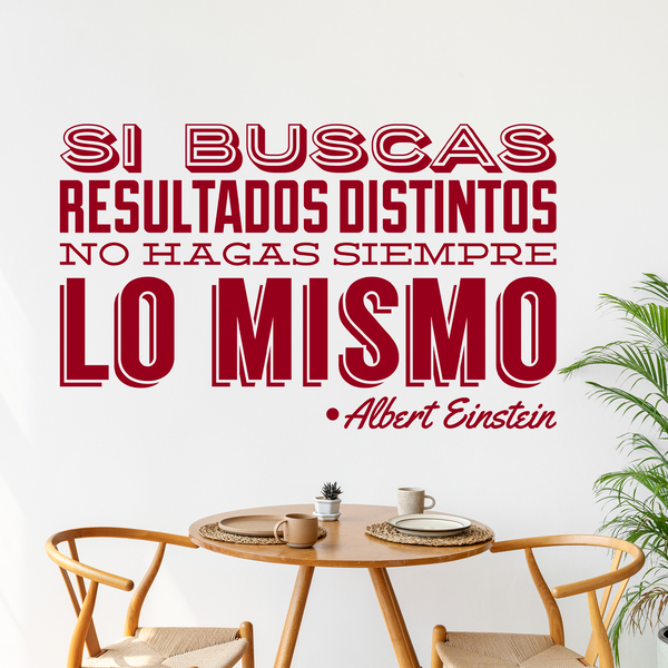 Wandtattoos: Si buscas resultados distintos...