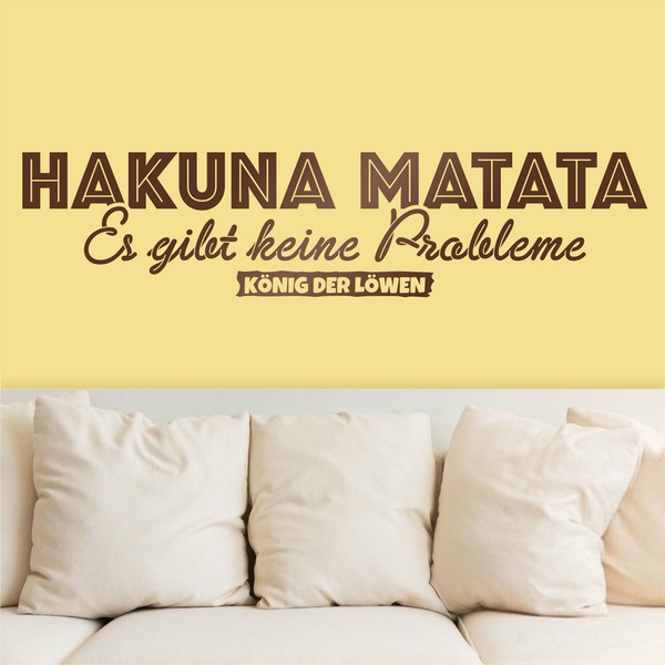 Wandtattoos: Hakuna Matata in Deutsch