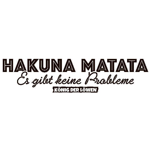 Wandtattoos: Hakuna Matata in Deutsch