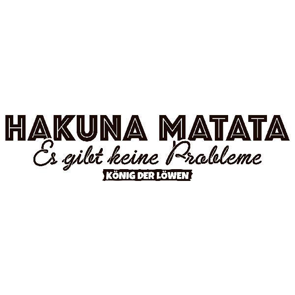 Wandtattoos: Hakuna Matata in Deutsch