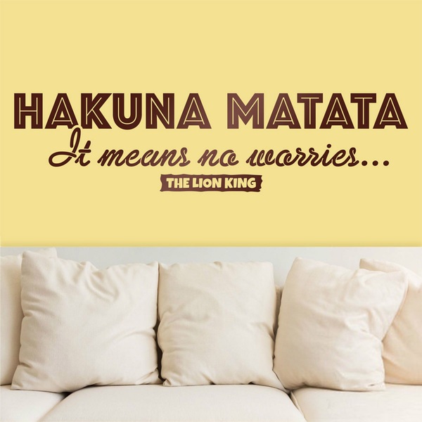 Wandtattoos: Hakuna Matata in Englisch