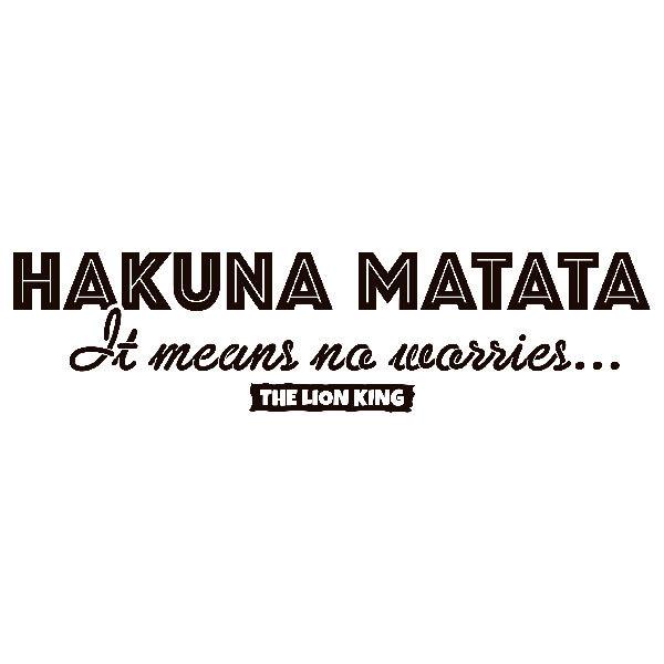 Wandtattoos: Hakuna Matata in Englisch