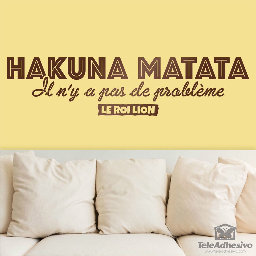 Wandtattoos: Hakuna Matata in Französisch