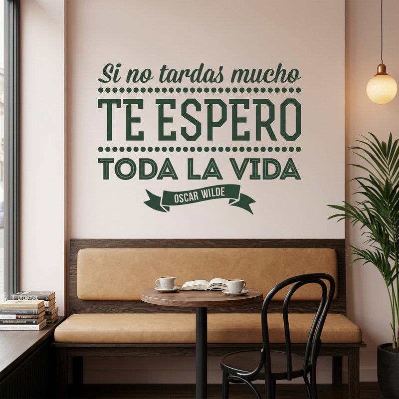 Wandtattoos: Si no tardas mucho... - Spanisch