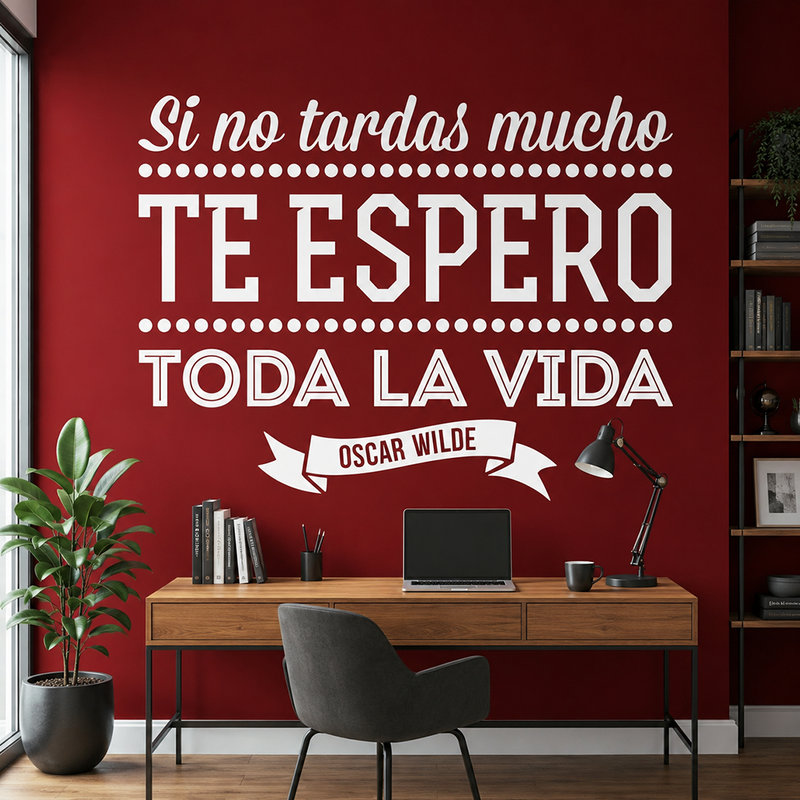 Wandtattoos: Si no tardas mucho... - Spanisch