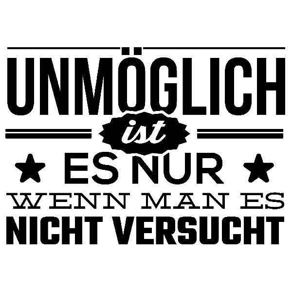 Wandtattoos: Unmöglich ist es nur wenn man es nicht versucht