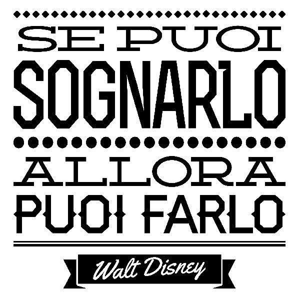 Wandtattoos: Se puoi sognarlo allora puoi farlo, Walt Disney