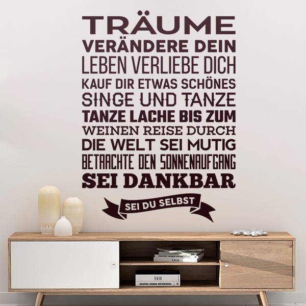 Wandtattoos Sei du selbst
