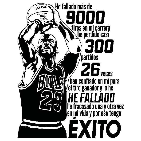 Wandtattoos: He fallado - Michael Jordan