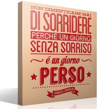 Wandtattoos: Non dimenticare mai di sorridere...