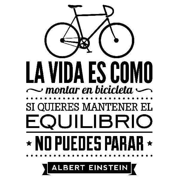 Wandtattoos: La vida es como montar en bicicleta