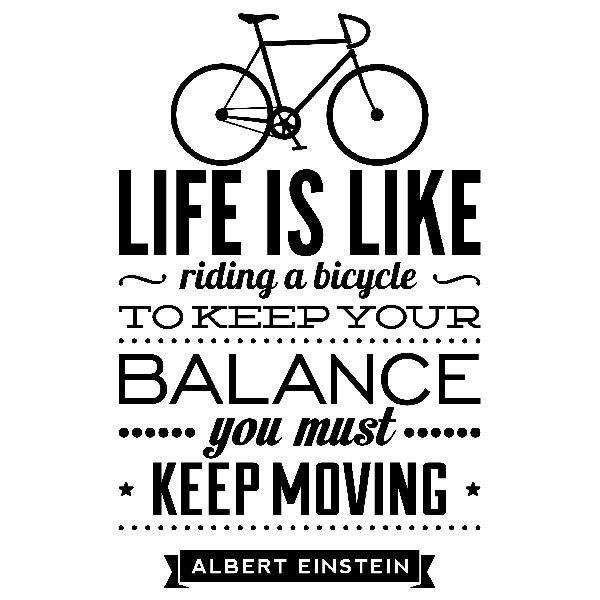 Wandtattoos: Life is like riding a bicycle