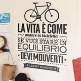 Wandtattoos: La vita è come andare in bicicleta 2