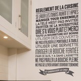 Wandtattoos: Règles de la cuisine 2