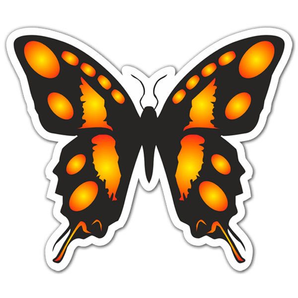 Aufkleber: Monarchischer Schmetterling