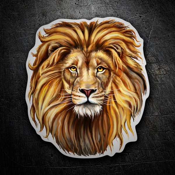 Aufkleber: Kopf eines Löwen