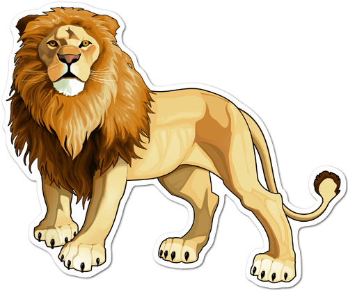 Aufkleber: Der König der Löwen