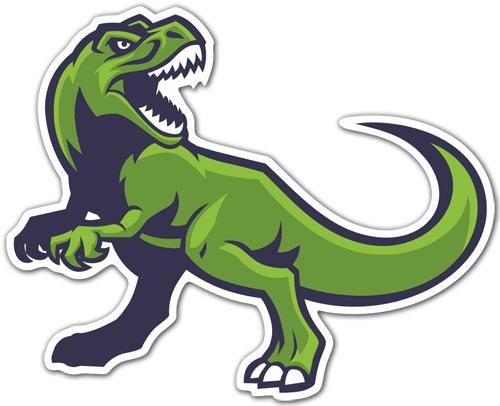 Aufkleber: Dinosaurier Rex 0