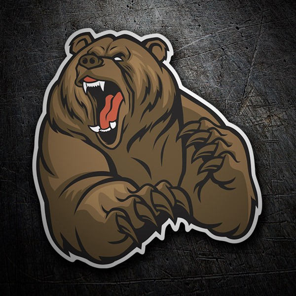 Aufkleber: Grizzlybär