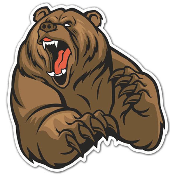 Aufkleber: Grizzlybär