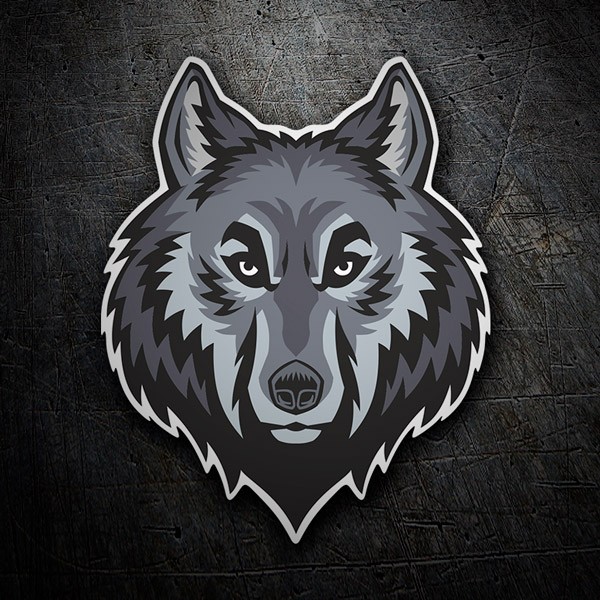 Aufkleber: Alpha männlicher Wolf