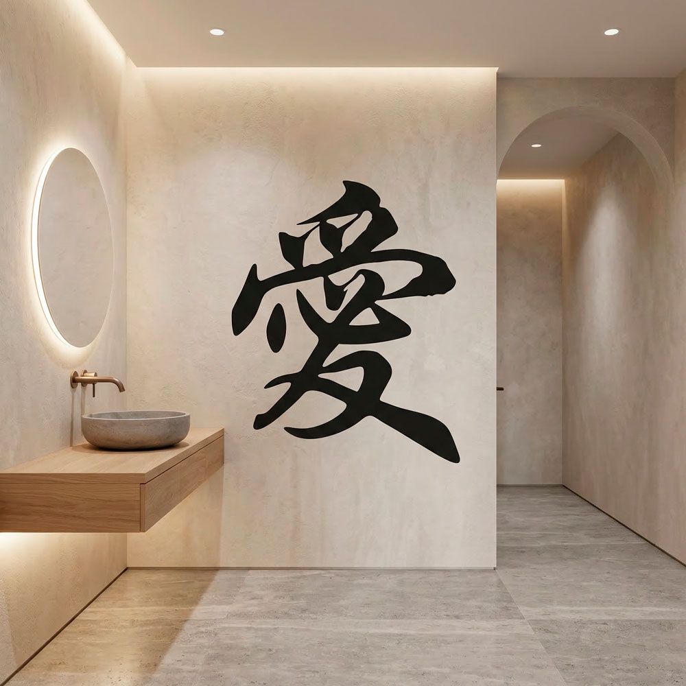 Wandtattoos: Chinesen lieben Brief