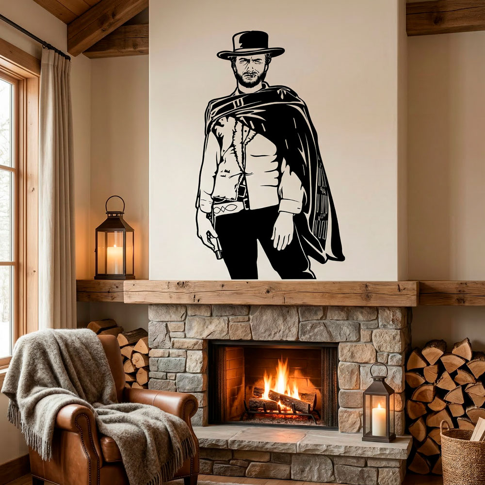 Wandtattoos: Clint Eastwood Western