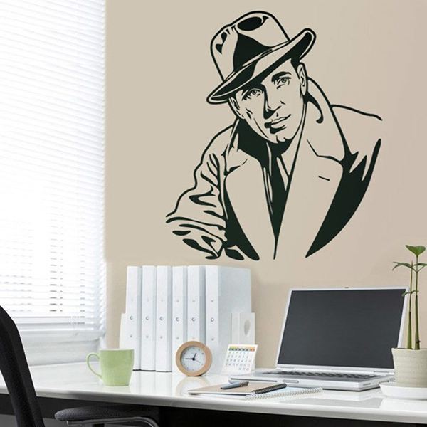Wandtattoos: Humphrey Bogart