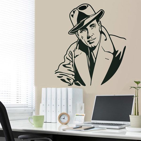 Wandtattoos: Humphrey Bogart