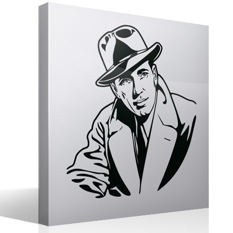 Wandtattoos: Humphrey Bogart