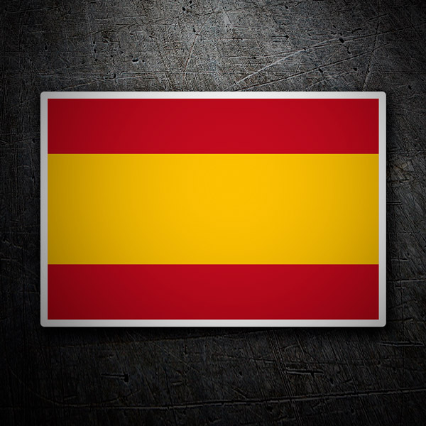 Aufkleber: Spanien Flagge ohne Schild