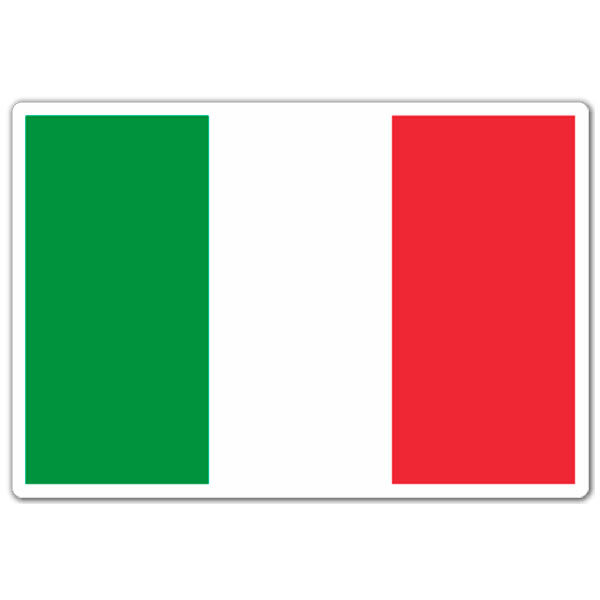 Aufkleber: Flagge Italien