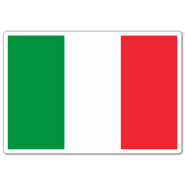 Aufkleber: Flagge Italien