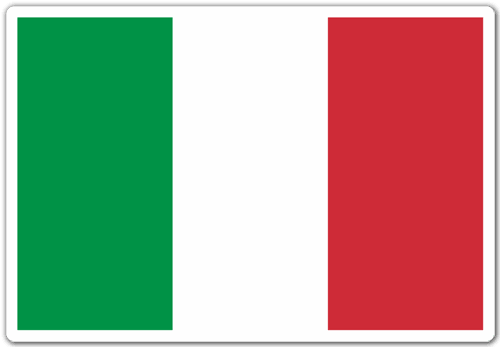 Aufkleber: Flagge Italien