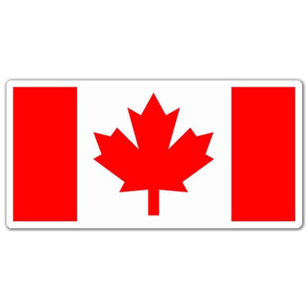 Aufkleber: Flagge Kanada