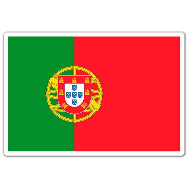 Aufkleber: Flagge Portugal