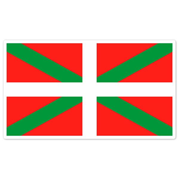 Aufkleber: Ikurriña-Flagge