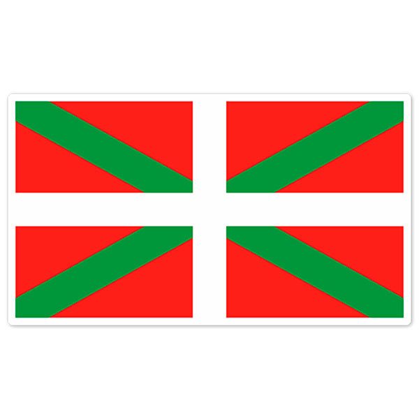 Aufkleber: Ikurriña-Flagge
