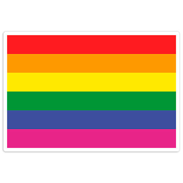 Aufkleber: Regenbogenflagge