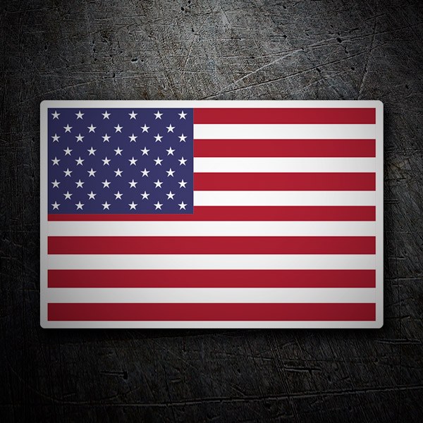 Aufkleber: Flagge USA
