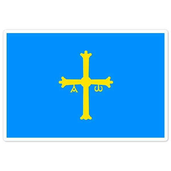 Aufkleber: Flagge von Asturien