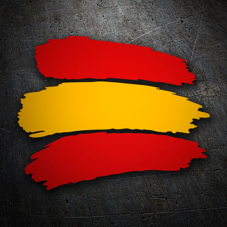 Aufkleber: Spain in Strichen
