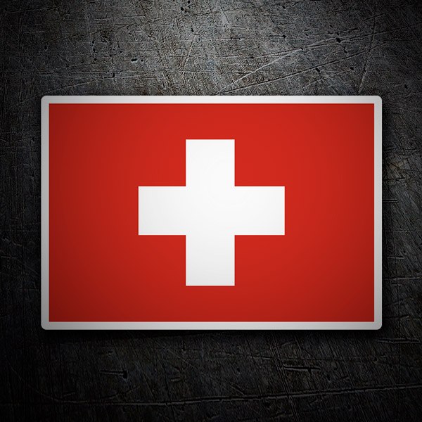 Aufkleber: Flagge der Schweiz