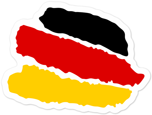 Aufkleber: Stiftstriche Deutschland