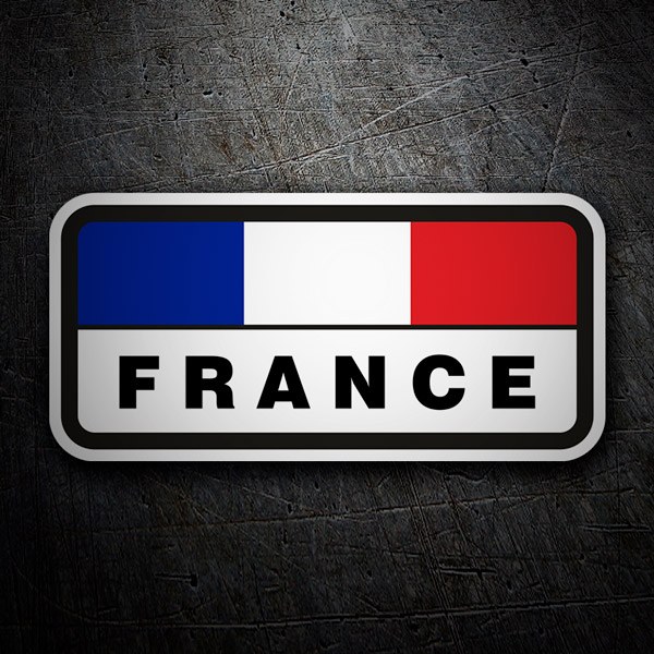 Aufkleber: Flagge von Frankreich horizontal 1